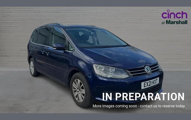 Used VW Sharan SE 147 HP (108 kW) 2021 Blue MPV