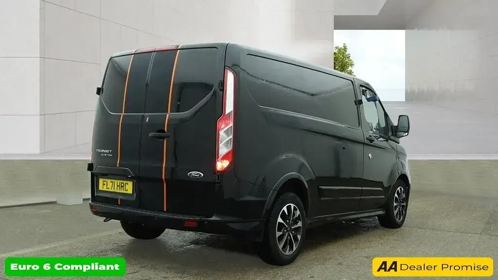 Used Ford Transit Custom Sport 185 HP (136 kW) 2021 Black Van