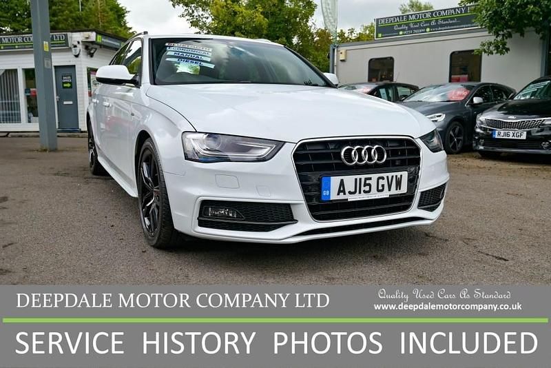 White Used 2015 Audi A4 S-Line Estate | £9,490 (Fair price) - Image 1/4