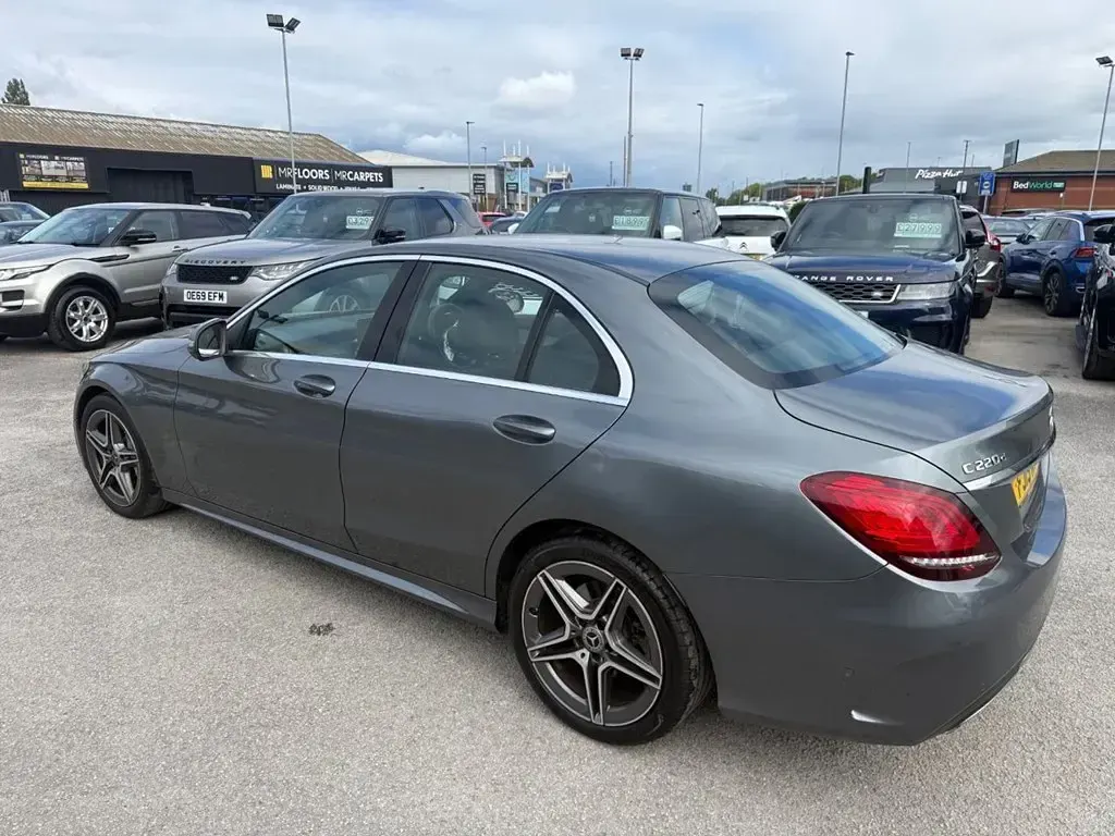 Used Mercedes C220 AMG line 194 HP (142 kW) 2019 Grey Sedan