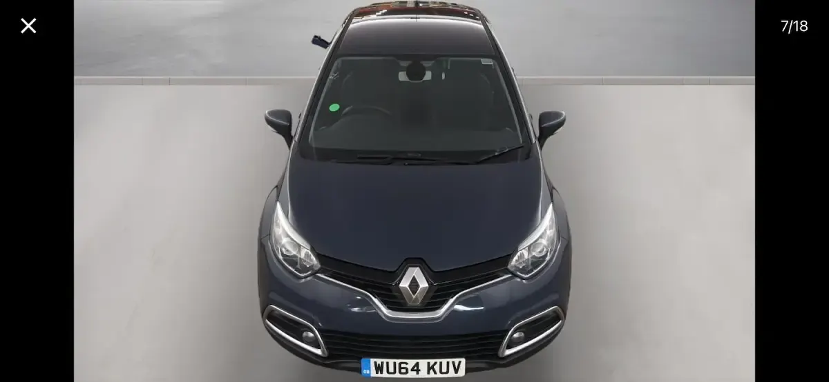 Used Renault Captur Dynamique 88 HP (64 kW) 2014 Blue SUV