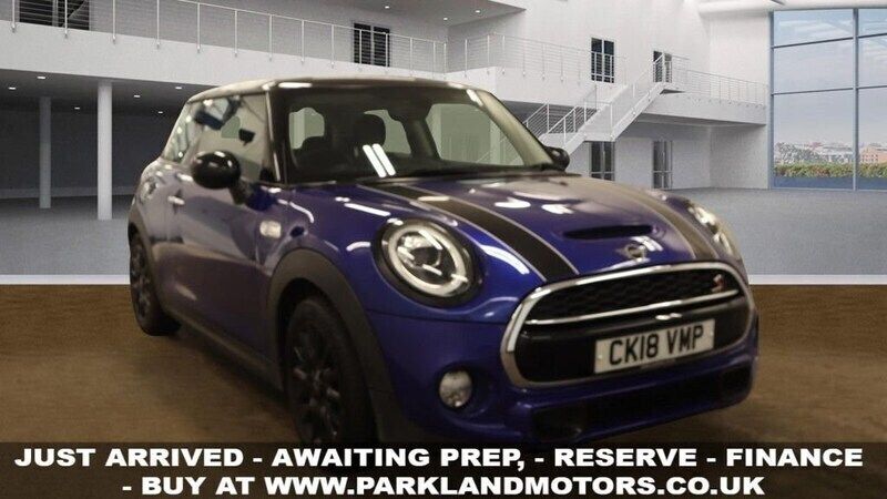 Blue Used 2018 Mini Cooper S Hatch Hatchback | £10,495 (Good price) - Image 1/3