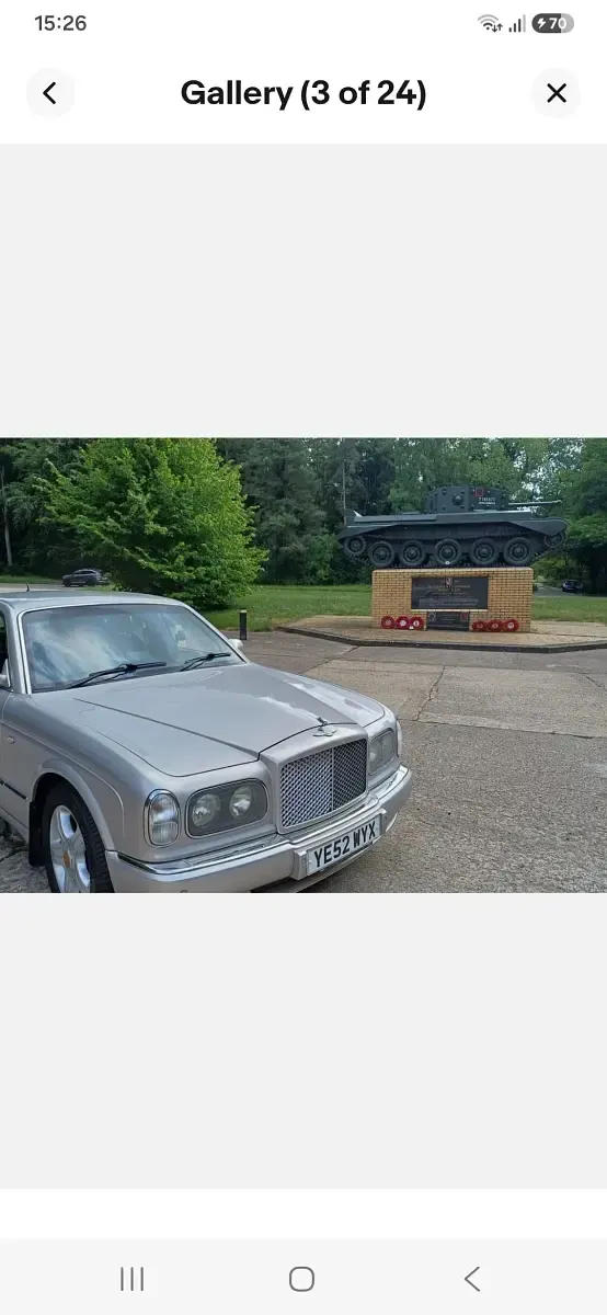 Used Bentley Arnage 405 HP (297 kW) 2002 Silver Sedan