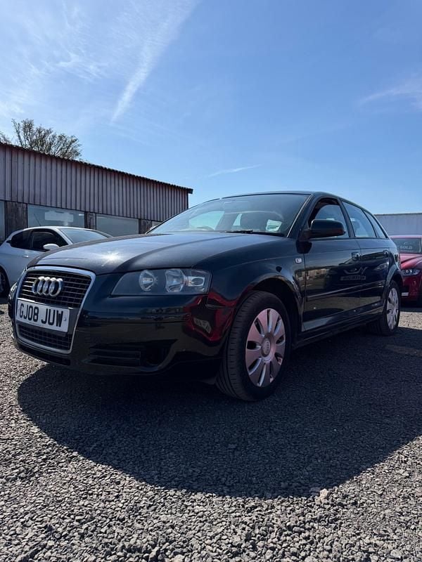 Used Audi A3 2008 Black Hatchback
