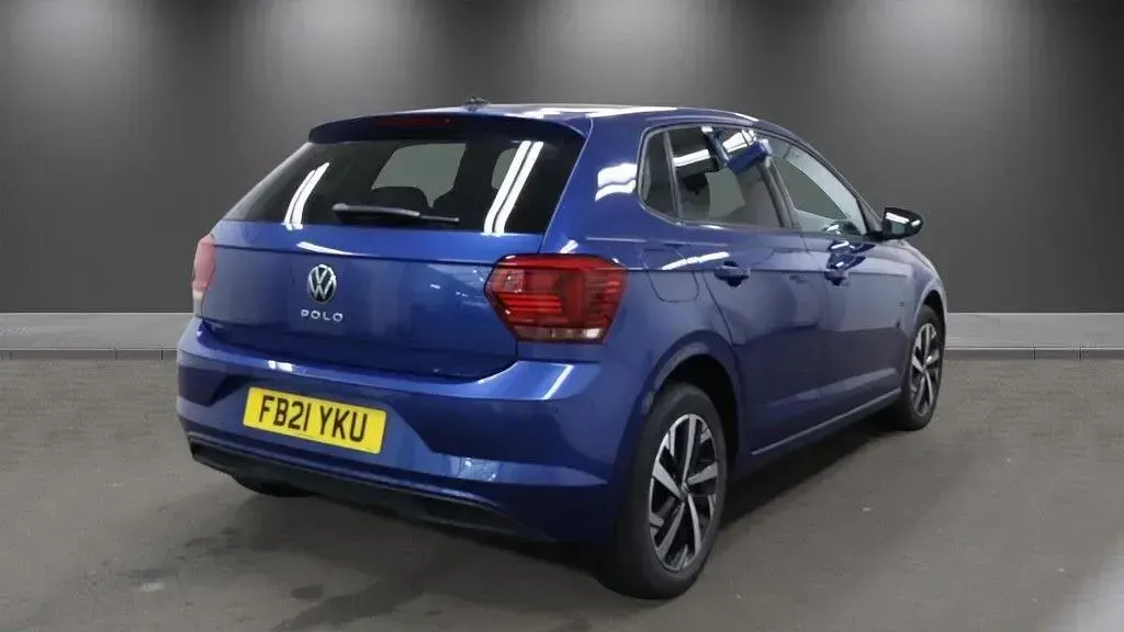 Used VW Polo Match 95 HP (69 kW) 2021 Blue Hatchback