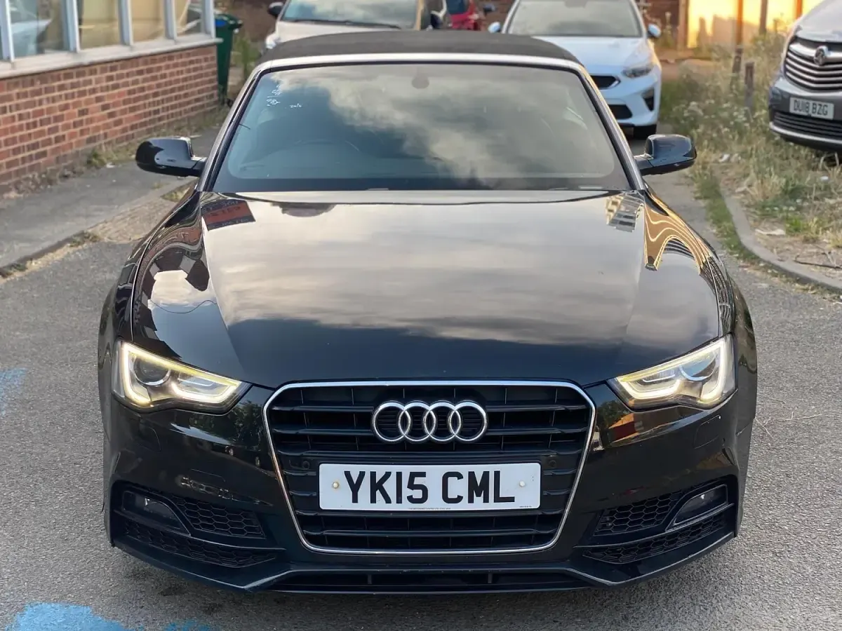 Used Audi A5 Cabriolet S-Line 177 HP (130 kW) 2015 Black Cabriolet