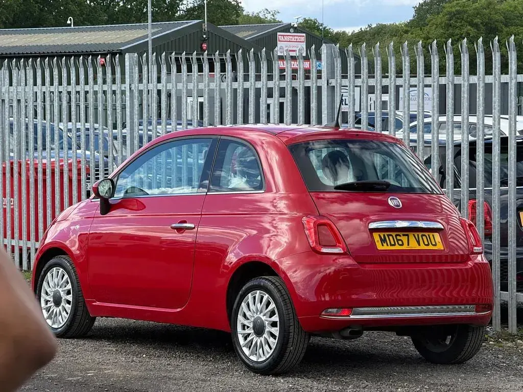 Used Fiat 500 Lounge 2017 Red Hatchback