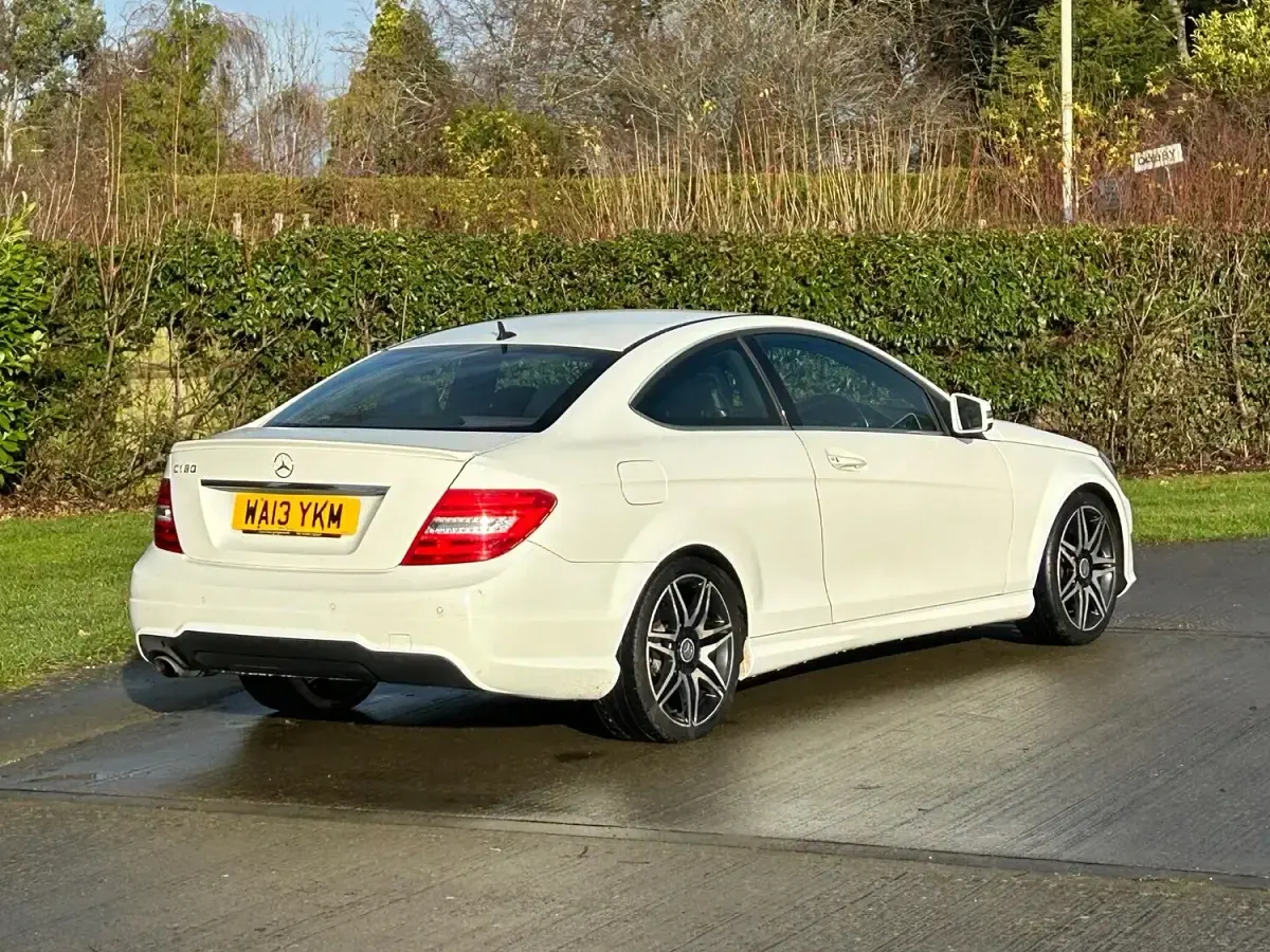 Used Mercedes C180 AMG 2013 White Coupe