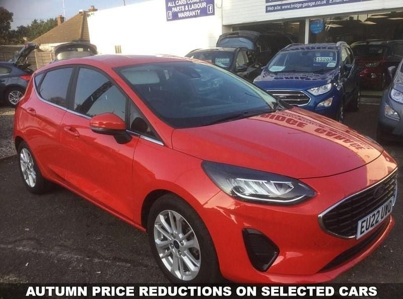 Red Used 2022 Ford Fiesta Titanium Hatchback | £11,995 (Good price) - Image 1/4