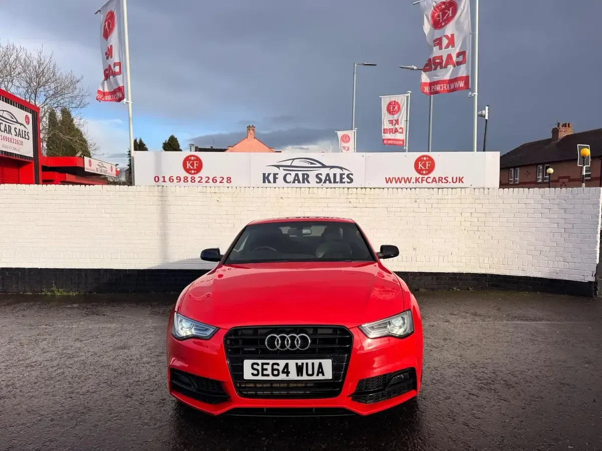 Used Audi A5 Black Edition 177 HP (130 kW) 2015 Red Coupe