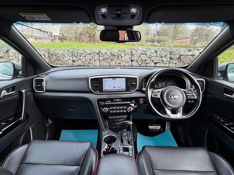 Used Kia Sportage GT-Line S 185 HP (136 kW) 2019 Lunar silver premium metallic SUV