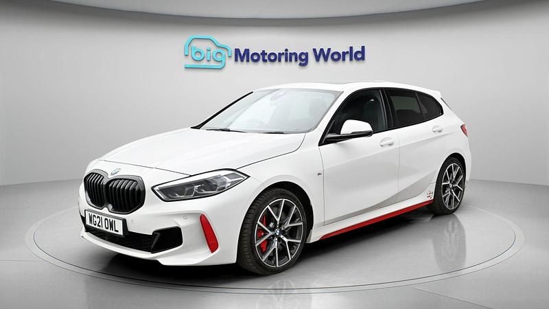 Used BMW 128 M Sport 265 HP (194 kW) 2021 White Hatchback