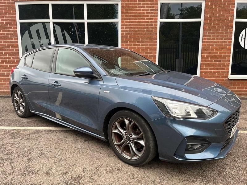 Blue Used 2018 Ford Focus ST-Line Hatchback | £9,750 (Fair price) - Image 1/4