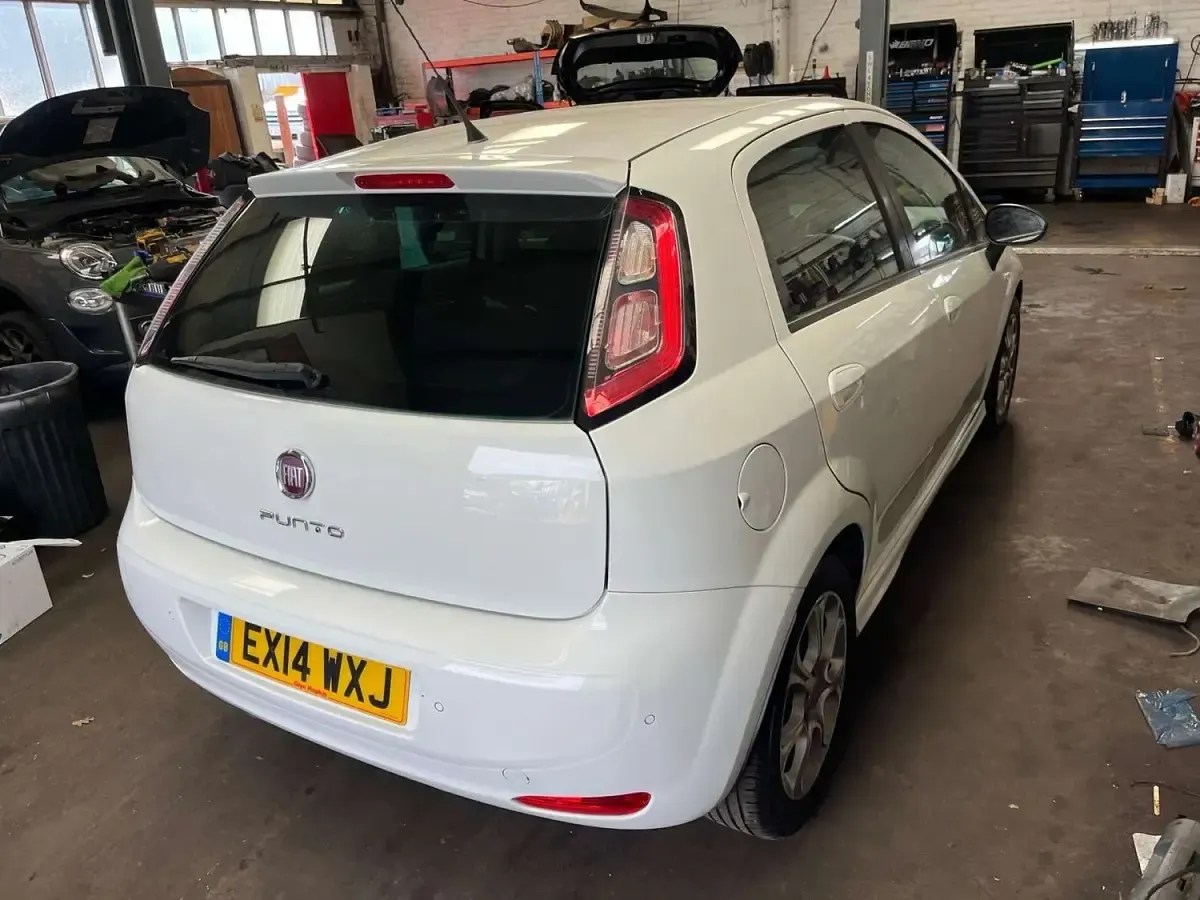 Used Fiat Punto 69 HP (50 kW) 2014 White Hatchback