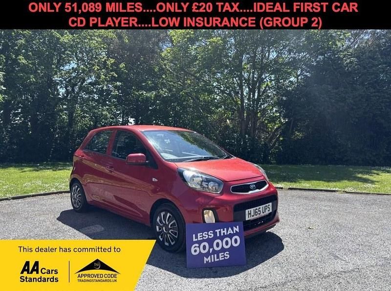 Red Used 2015 Kia Picanto 2 Hatchback | £4,995 (Fair price) - Image 1/3