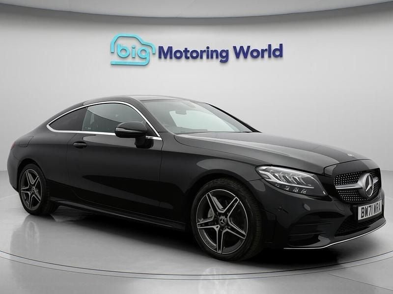 Black Used 2021 Mercedes C220 AMG line Coupe | £22,400 (Fair price) - Image 1/4