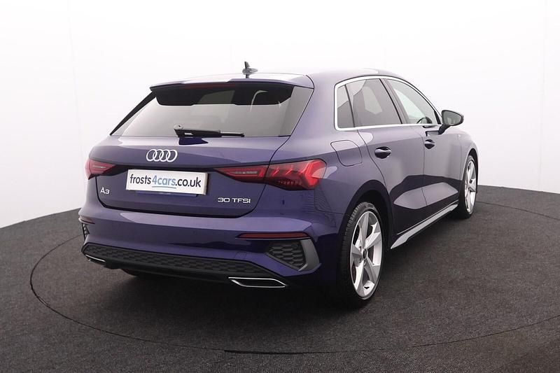 Used Audi A3 S-Line 2024 Blue Hatchback
