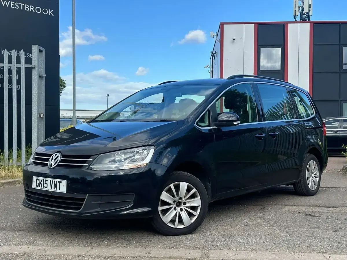 Used VW Sharan SE 140 HP (102 kW) 2015 Black MPV