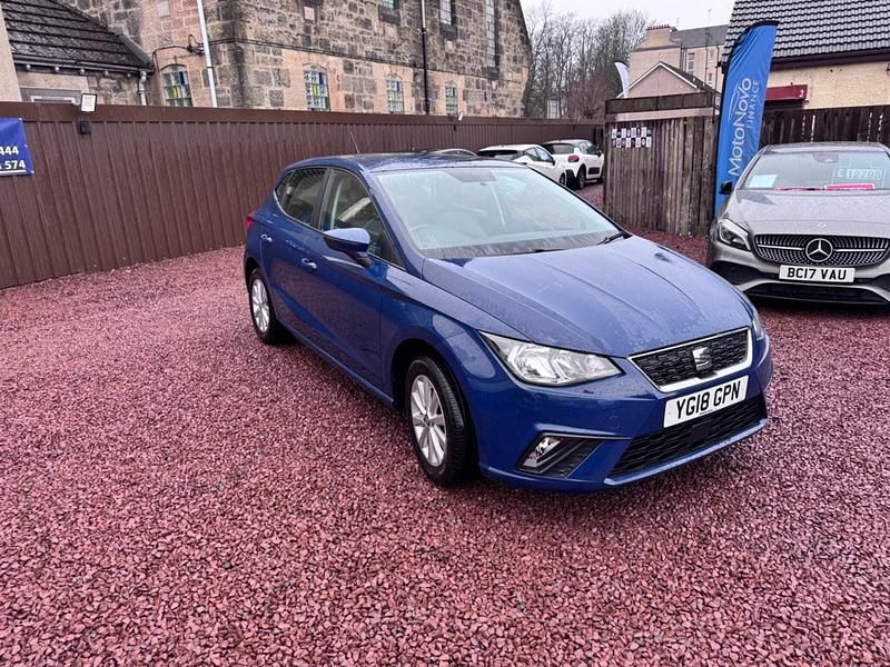 Used Seat Ibiza SE Technology 75 HP (55 kW) 2018 Blue Hatchback