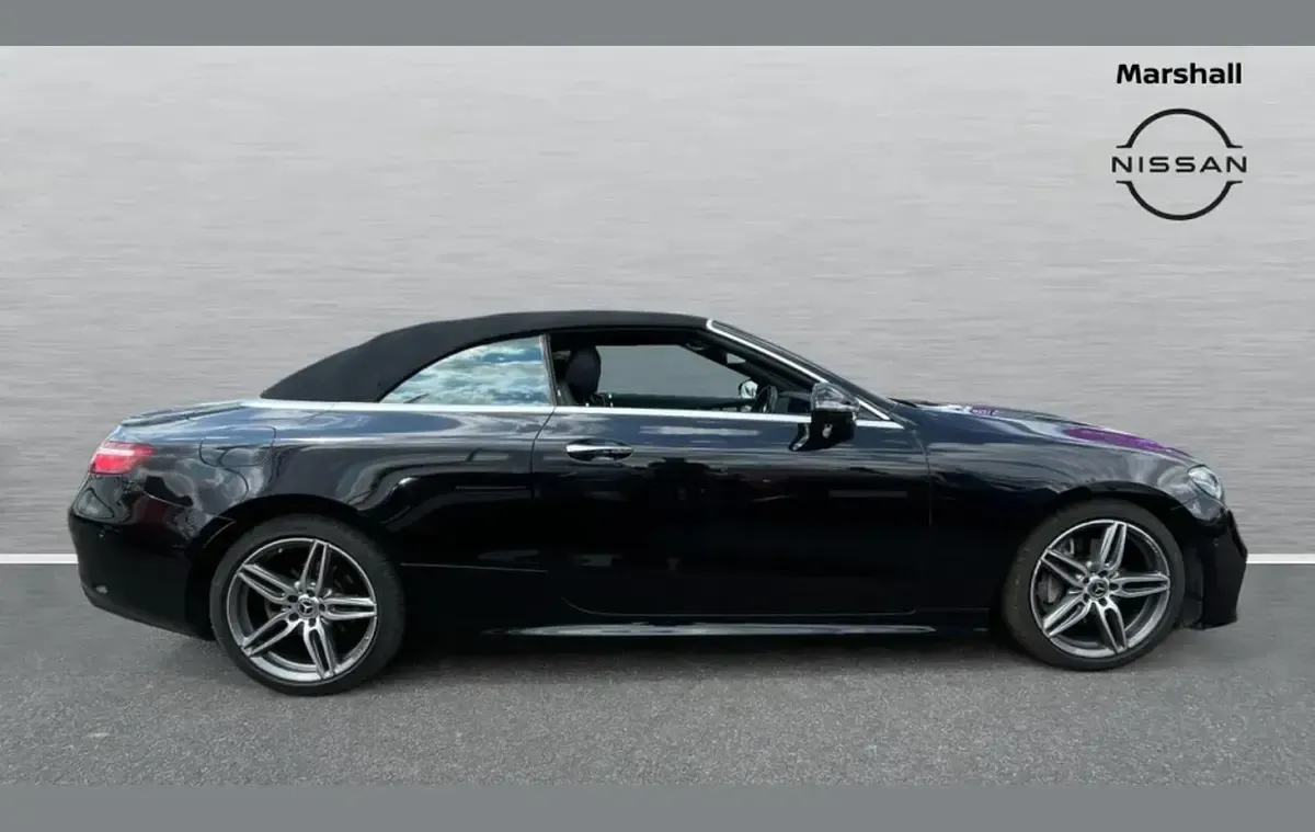 Used Mercedes E220 AMG Line Premium Plus 194 HP (142 kW) 2018 Black Cabriolet