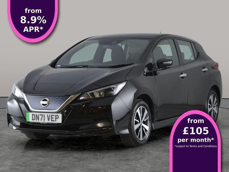 Black Used 2021 Nissan Leaf Acenta Hatchback | £8,656 (Super price) - Image 1/3