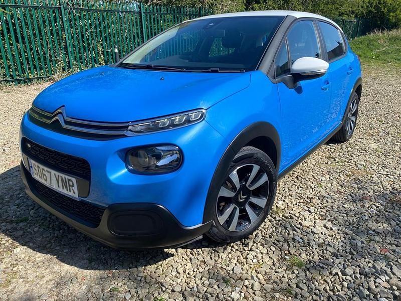 Blue Used 2017 Citroën C3 Feel Hatchback | £7,990 (Fair price) - Image 1/4