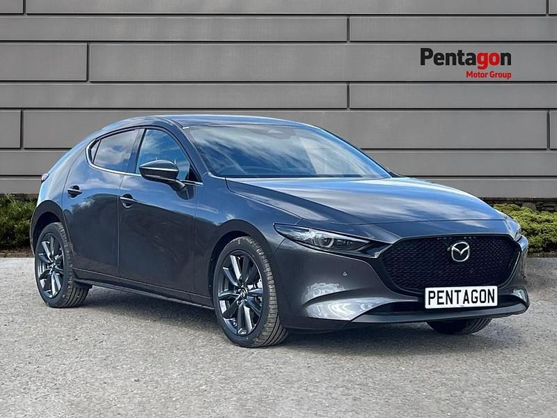 Machine grey Used 2025 Mazda 3 Exclusive-Line Hatchback | £20,725 - Image 1/4