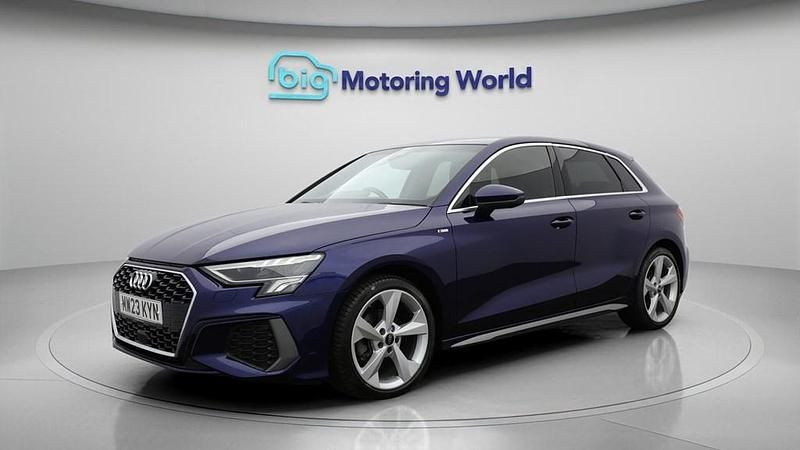 Used Audi A3 Sportback S-Line 110 HP (80 kW) 2023 Blue Hatchback