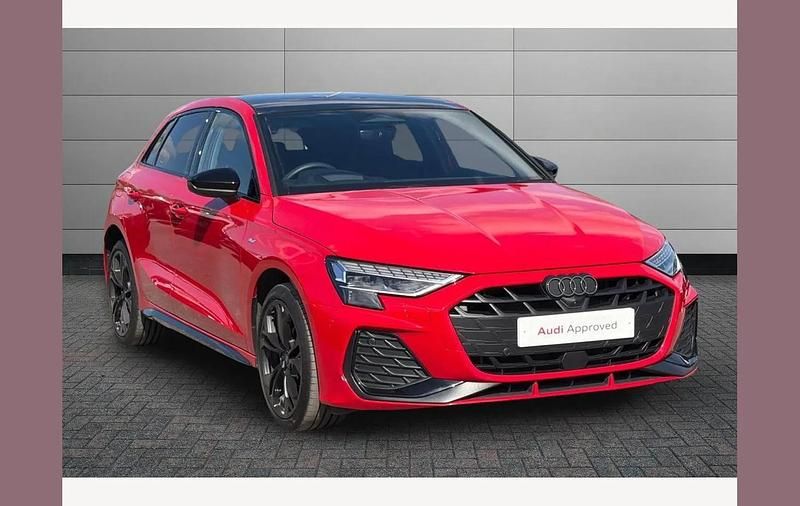 Used Audi A3 e-tron Black Edition 204 HP (150 kW) 2025 Red Hatchback
