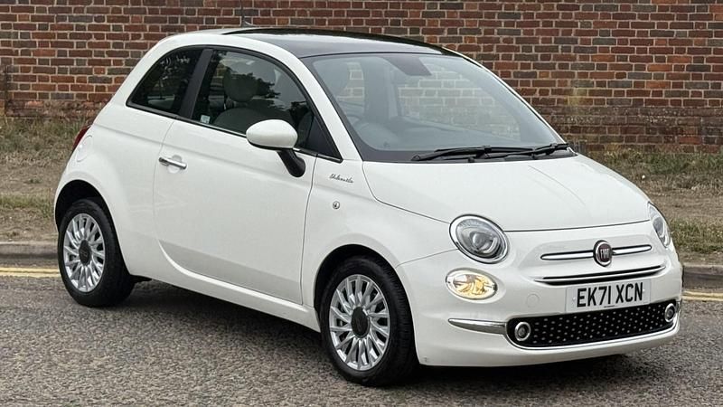 White Used 2021 Fiat 500 Dolcevita Hatchback | £10,349 (Fair price) - Image 1/4