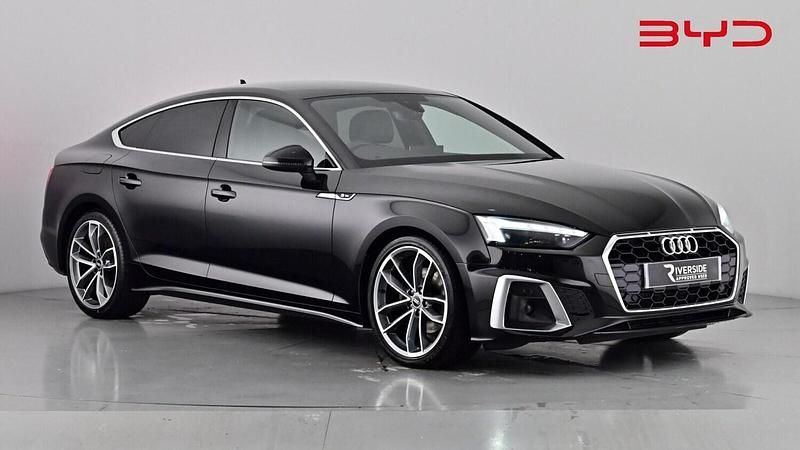 Black Used 2021 Audi A5 S-Line Hatchback | £22,985 (Good price) - Image 1/4