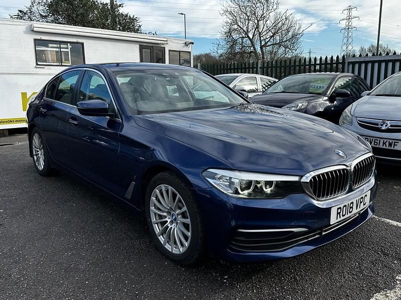 Blue Used 2018 BMW 530e Comfort Edition Sedan | £13,995 (Fair price) - Image 1/4