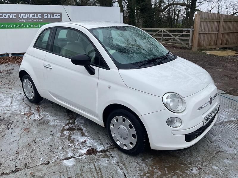 Used Fiat 500 Pop 69 HP (50 kW) 2009 White Cabriolet