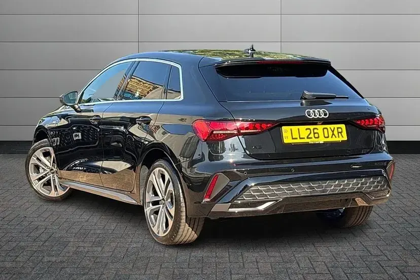 New Audi A3 Sportback S-Line 201 HP (147 kW) 2026 Mythos black Hatchback