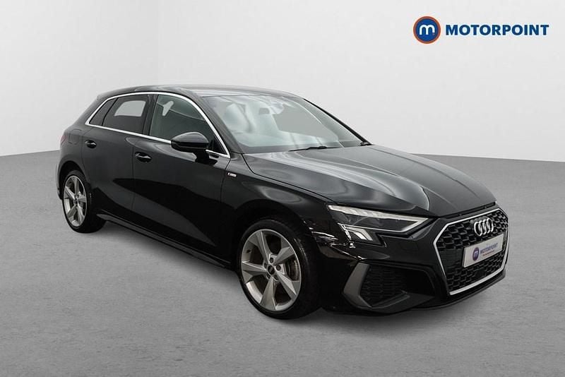 Black Used 2022 Audi A3 e-tron S-Line Hatchback | £19,199 (Fair price) - Image 1/4