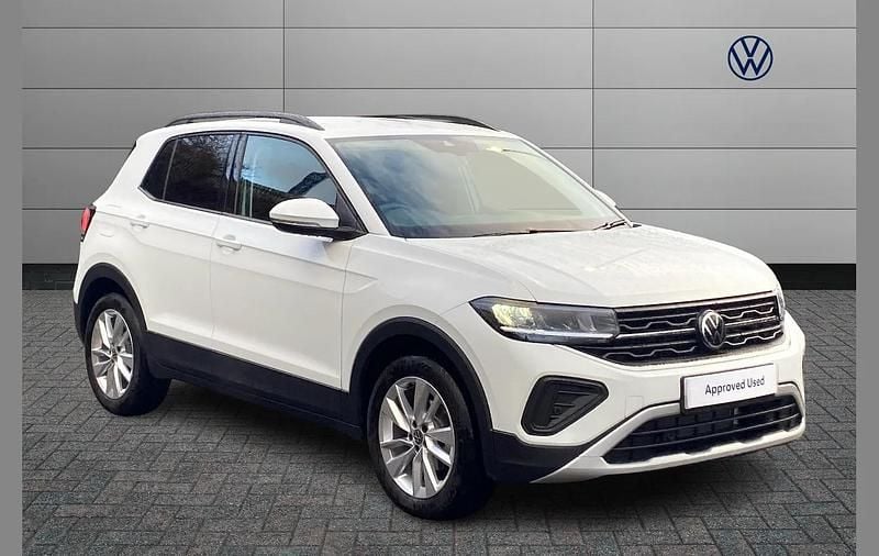 White New 2025 VW T-Cross Match SUV | £23,378 (Good price) - Image 1/4