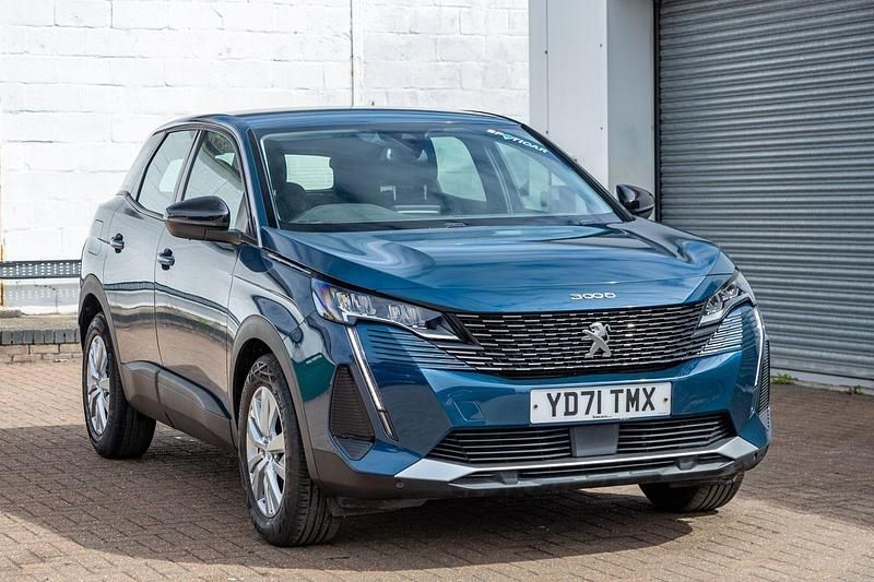 Blue Used 2021 Peugeot 3008 Active Premium Hatchback | £14,750 (Fair price) - Image 1/4