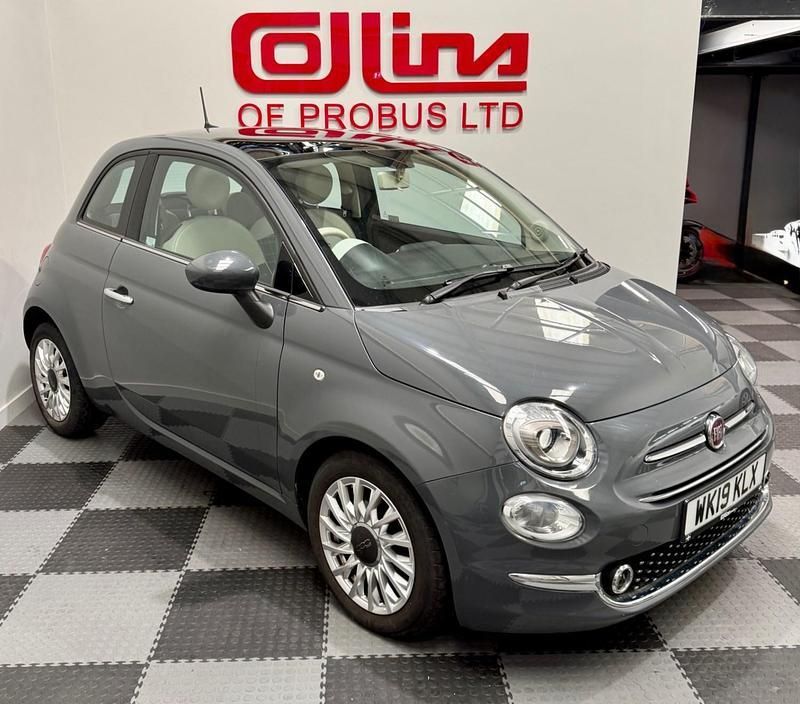 Grey Used 2019 Fiat 500 Lounge Hatchback | £7,995 (Fair price) - Image 1/4