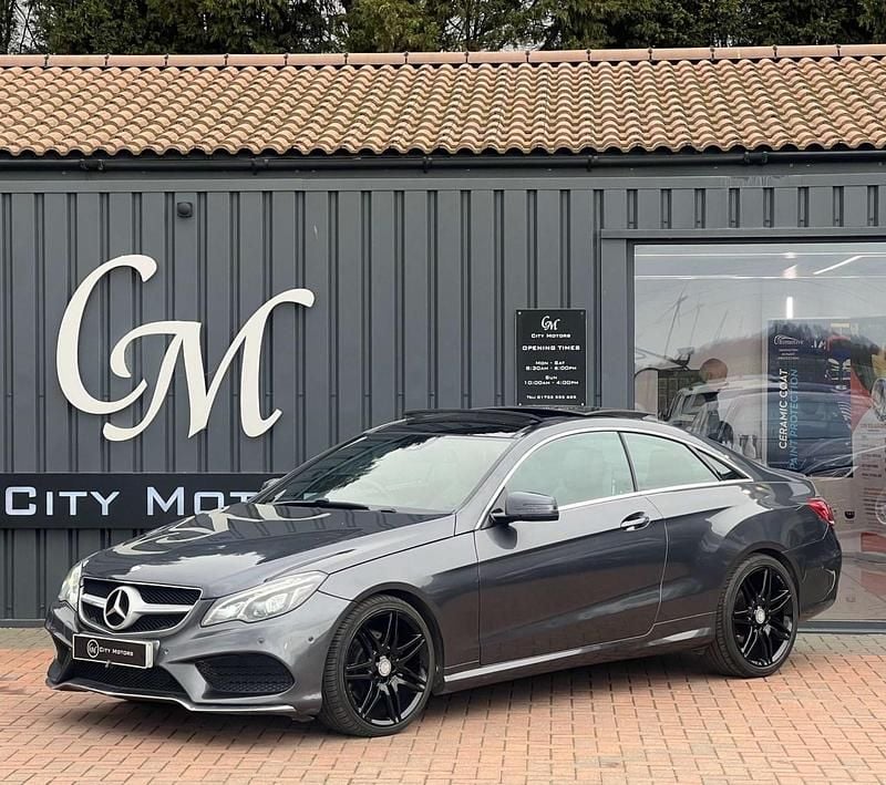 Used Mercedes E220 AMG line 2015 Grey Coupe
