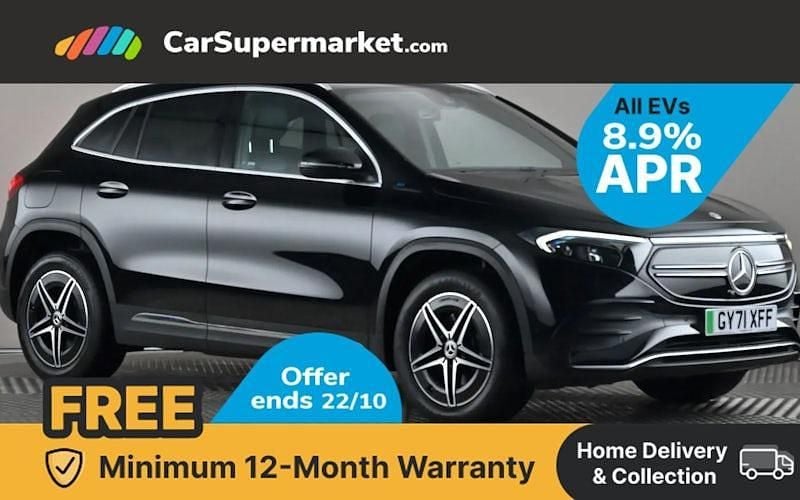 Black Used 2021 Mercedes EQA250 AMG line SUV | £18,597 (Fair price) - Image 1/4