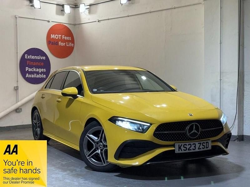 Yellow Used 2023 Mercedes A180 Executive Hatchback | £21,399 (Good price) - Image 1/2