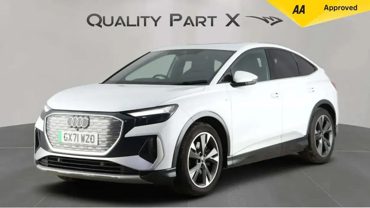 Used Audi Q4 Sportback e-tron S-Line 219 kW (299 HP) 2021 White SUV