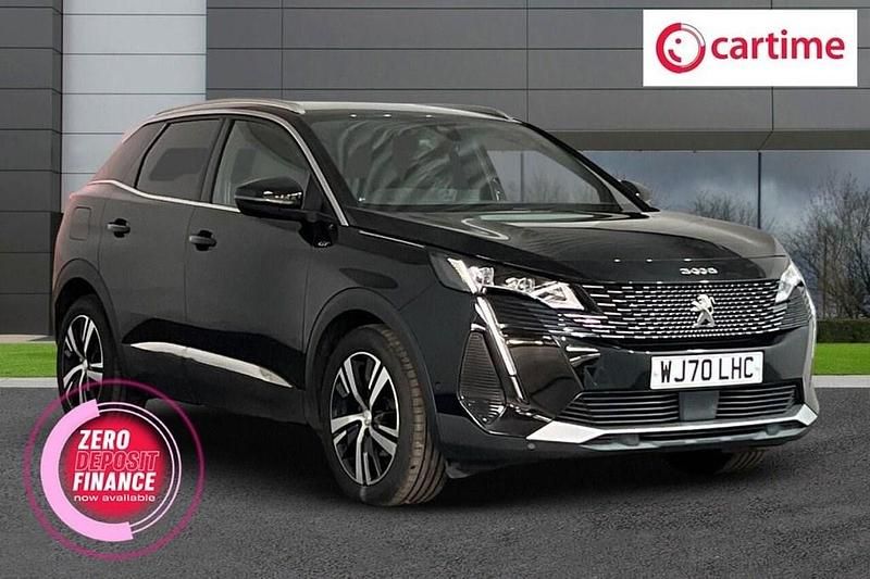 Black Used 2021 Peugeot 3008 GT SUV | £14,990 (Fair price) - Image 1/4