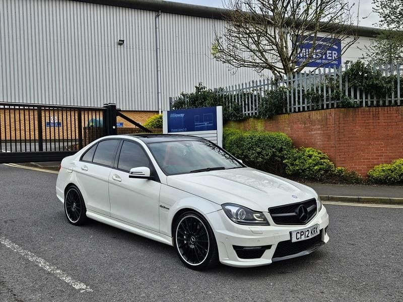 Used Mercedes C63 AMG 2012 White Sedan