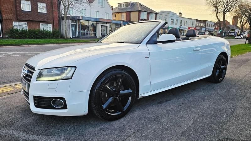 Used Audi A5 Cabriolet S-Line 2010 White Cabriolet