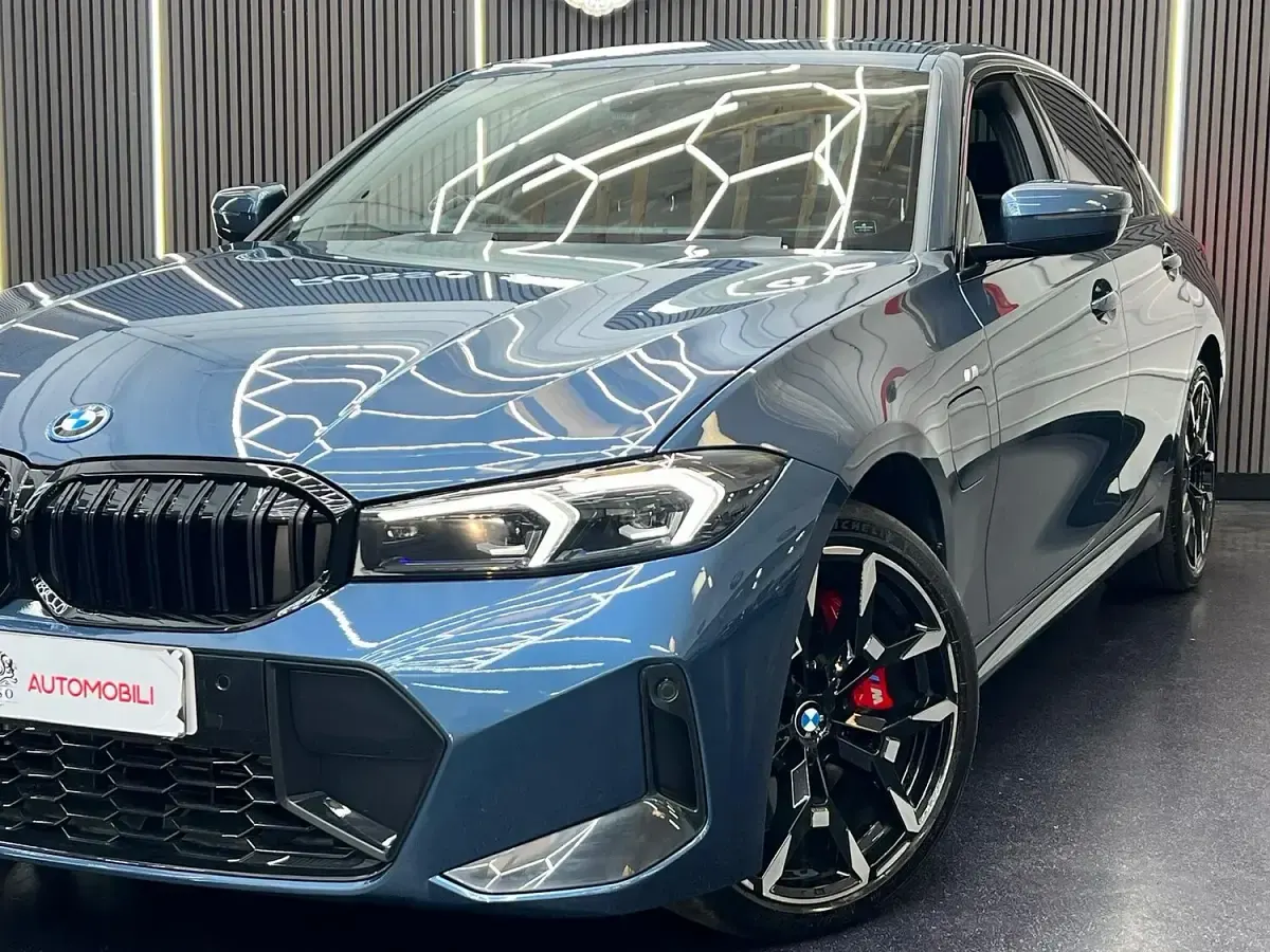 New BMW 330e M Sport 2026 Blue Sedan
