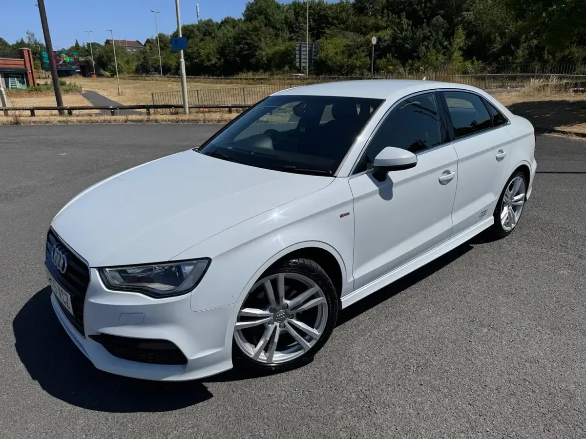 Used Audi A3 S-Line 2015 White Sedan