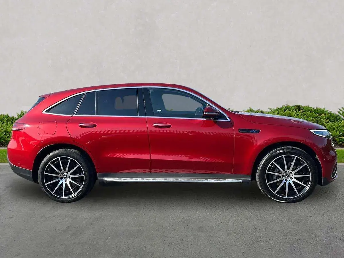 Used Mercedes EQC400 AMG line 300 kW (408 HP) 2020 Red SUV