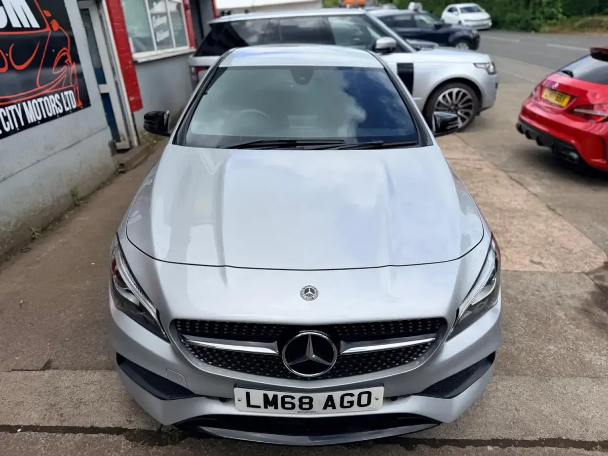 Used Mercedes CLA200 AMG line 156 HP (114 kW) 2018 Silver Sedan