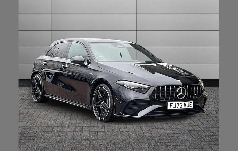 Used Mercedes A35 AMG Premium Plus 320 HP (235 kW) 2023 Black Hatchback